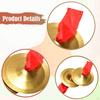 2 Pieces Mini Hand Cymbals Copper Teaching Aids, Percussion Instrument for Activities