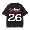 United By Music Eurovisions Song Contest 26 T-Shirts for Men Humor 100% Cotton Tee Shirt Round Collar Short Sleeve Clothing