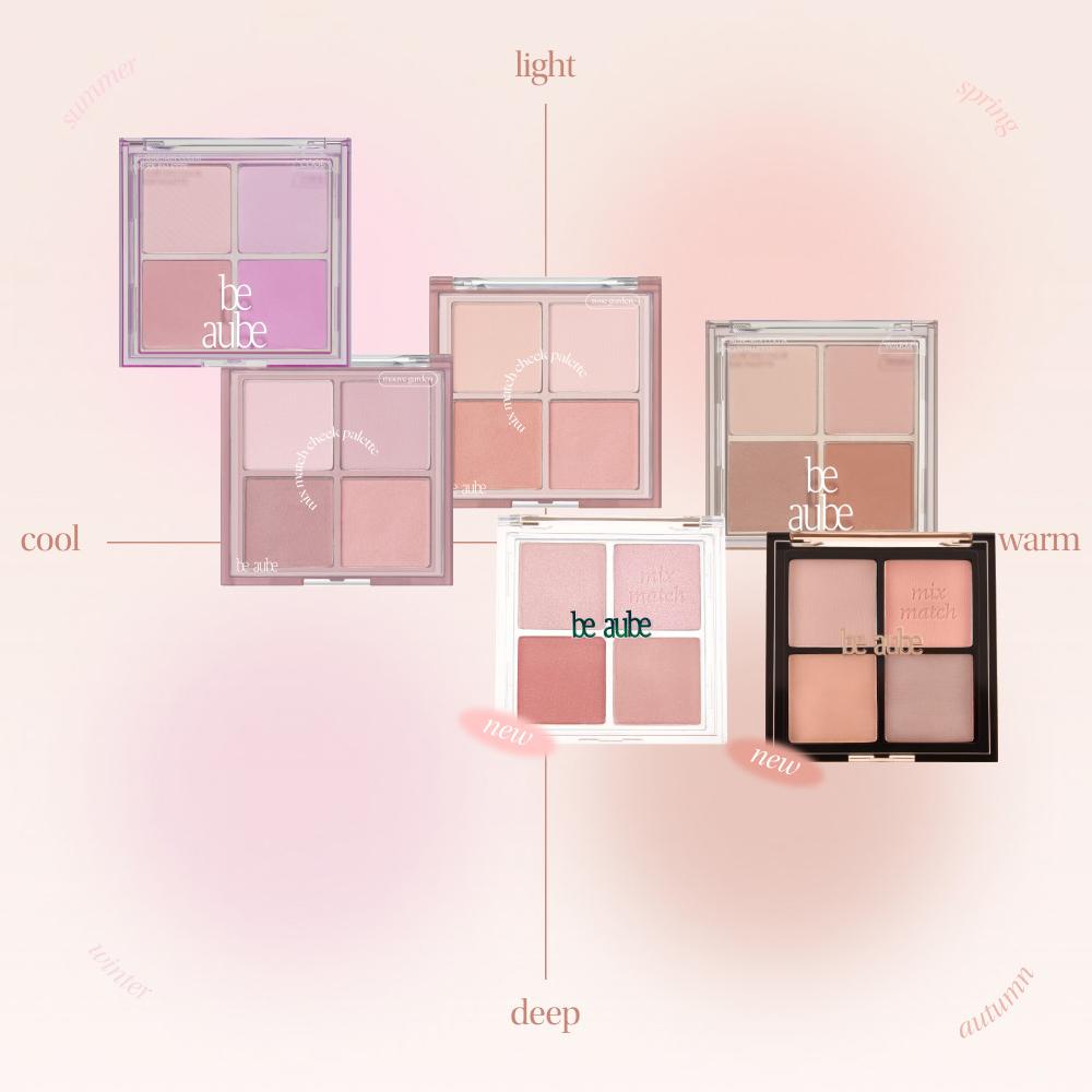 [be aube] Mix Match Cheek Palette 11.6g