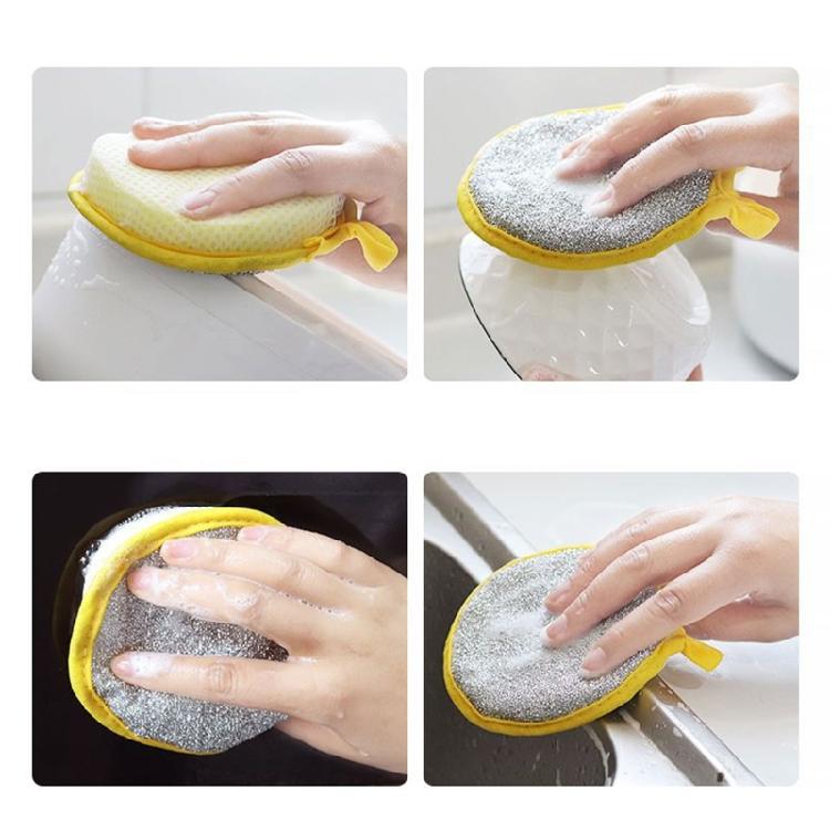 Dishwashing Sponges Cloth Double-sided Cleaning Spongs Scouring Pads 10PCS