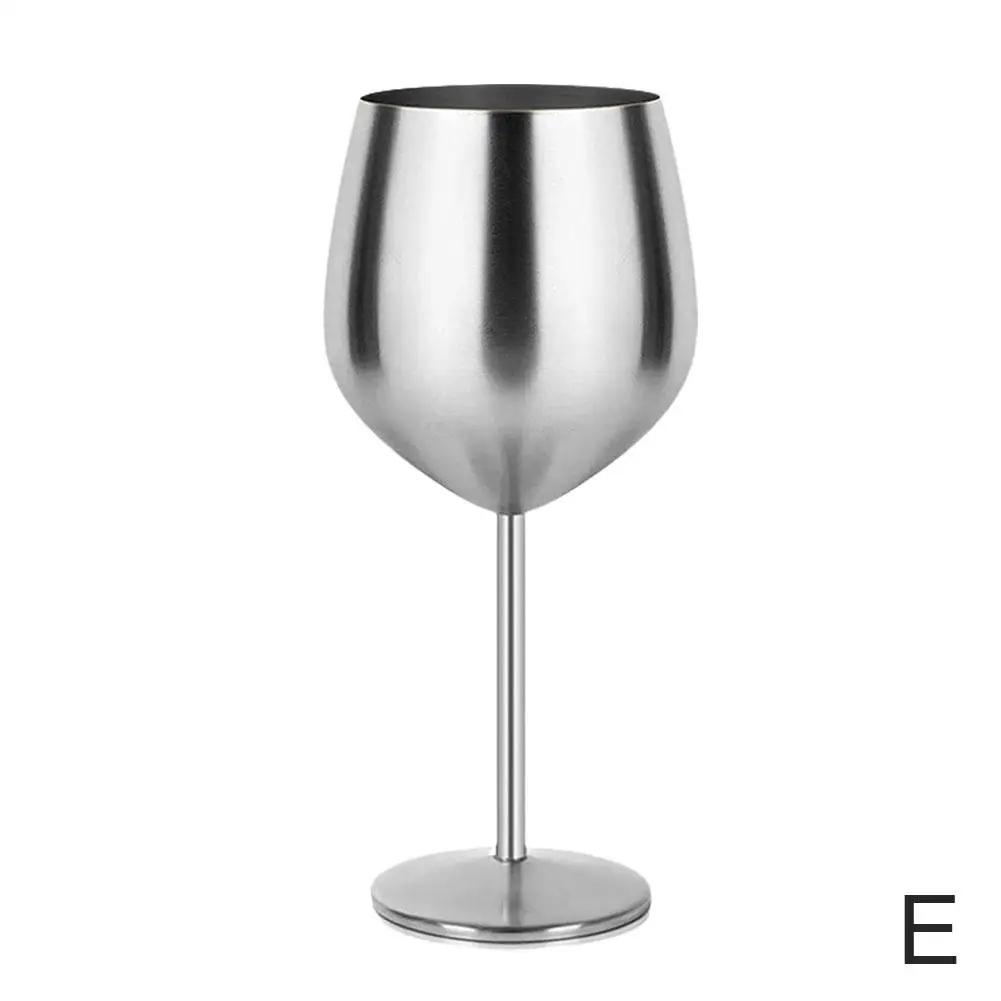 

Steel Goblet Red Wine Cocktail Glass Unbreakable Glass Champagne Goblet Cup Metal Barware Glass Tall Bar Drinkwar B4Q3