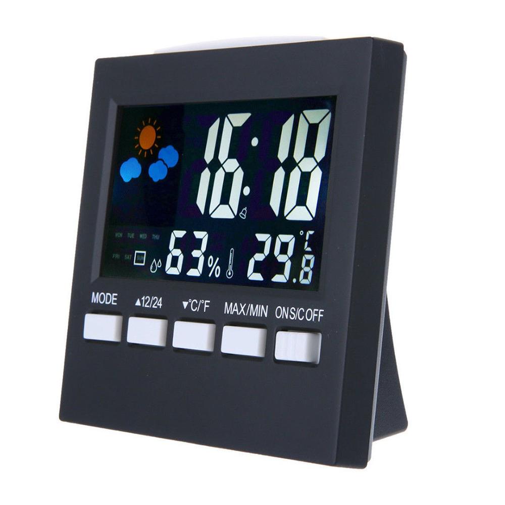 Time Temperature Monitor Buy Digital Display Thermometer Humidity Clock Colorful Indoor Outdoor ...