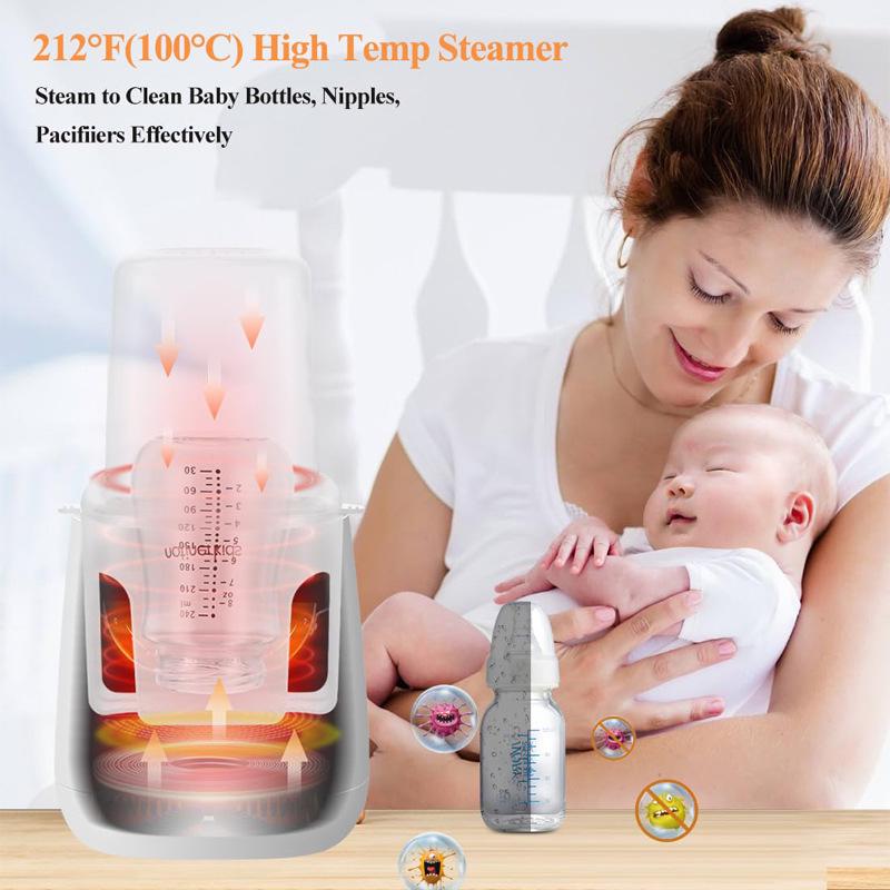 Smart Portable Bottle Warmer & Sterilizer: Home Milk Heater with Timer & Constant Temperature