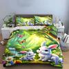 Whimsical Bunny Wonderland Bliss Bedding Sets Duvet Covers Pillowcases(1* Duvet Cover 2* Pillowcases Without Duvet Insert)