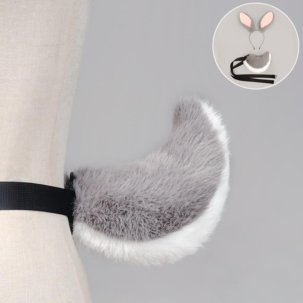Animal Ear Long Rabbit Ears Headband Cute Decorative Headband Plush Bunny Ear Hair Hoop  Daily Wear