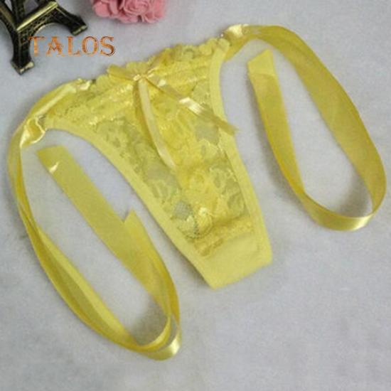 Talos Women's Sexy Lace Thongs G-string V-string Panty Knickers Lingerie See Through Underwear