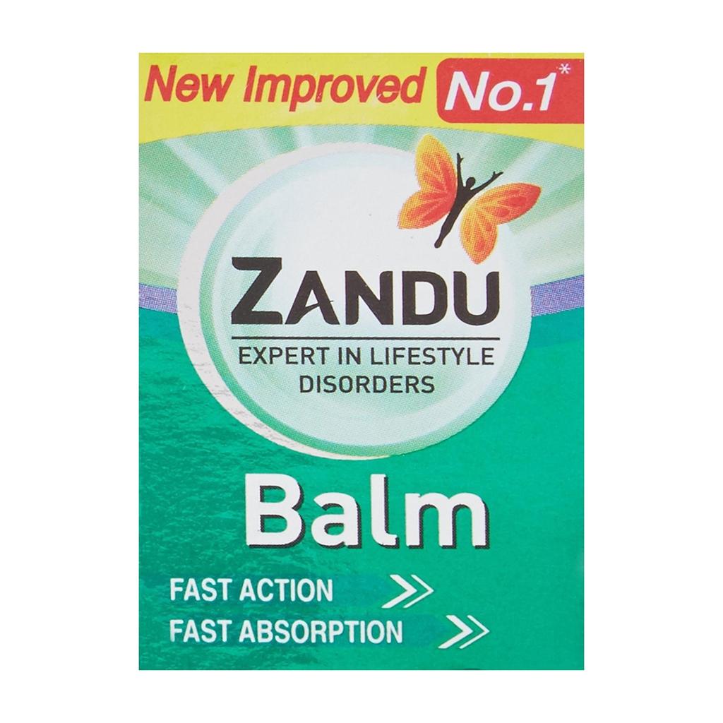 Zandu Balm Pain Relief Balm Fast Absorbing Comfort For Headache Body Ache External Use 8 ml X Pack Of 5