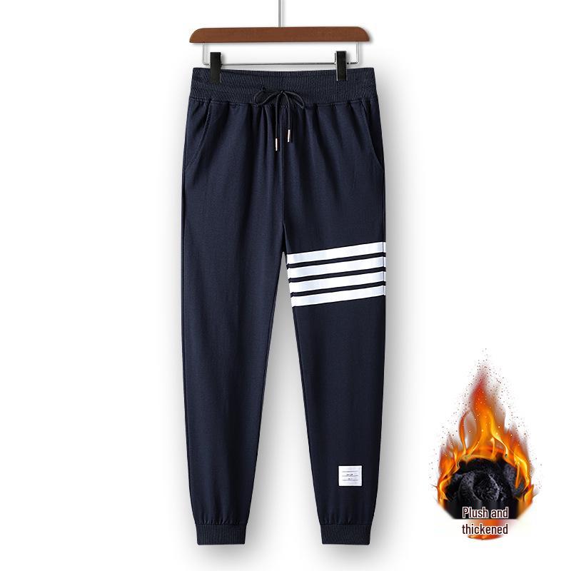 Men's Tide Brand Four-Stripe Casual Jogger Sweatpants - Trendy, Versatile Cotton for Spring and Autumn