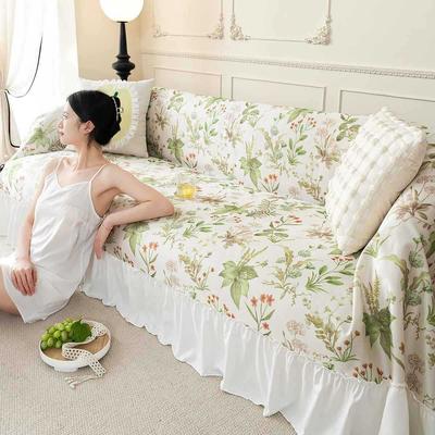 2025 New Summer Sofa Towel Ins Pastoral Anti-cat Scratch Non-slip Sofa Cover All-inclusive One Whole Cover