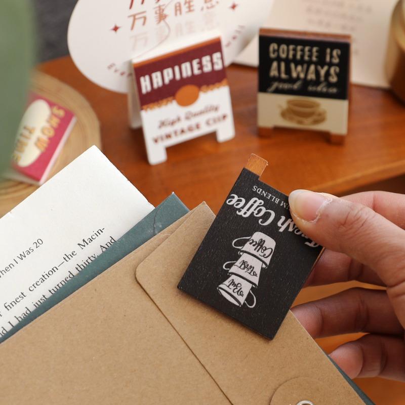 Desktop Note Holders with Inspirational Quotes, Perfect for Office, Home, or Decor (Coffee is Always a Good Start, High Five