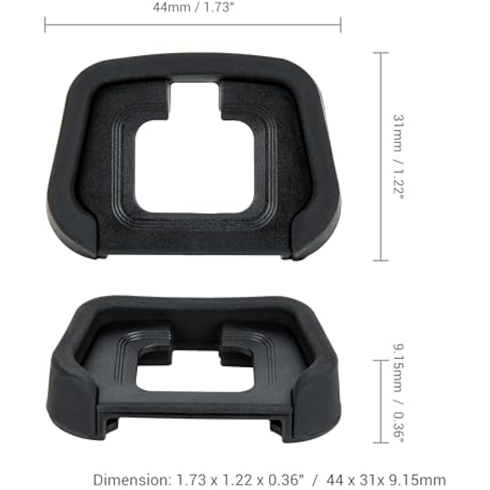 2pcs JJC DK-29 Eyecup Eyepiece for Nikon Z5II Z6III Z6II Z7II Z7II Z5 Z6 Z7, Nikon DK-29 Eyepiece...