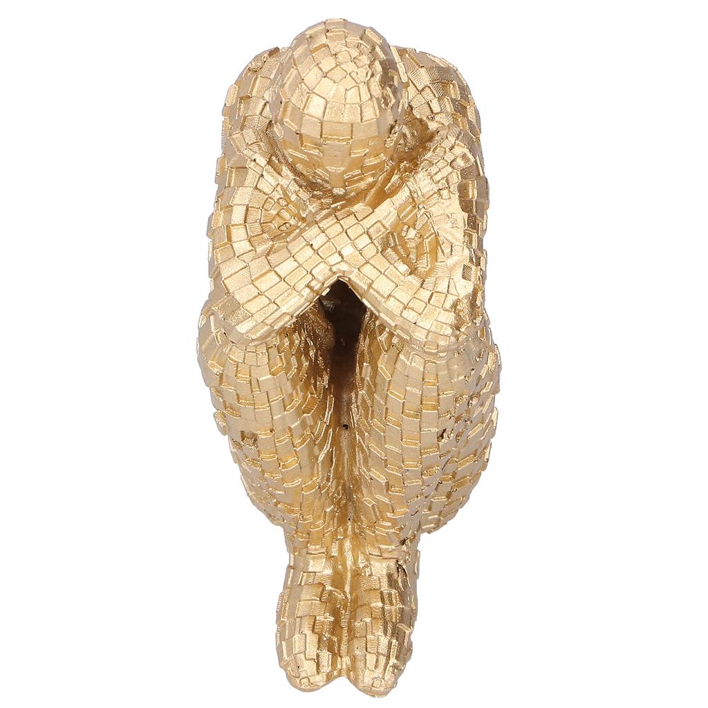 Resin Abstract Thinker Figurines Statue Office Home Decoration Accessories CraftsGold