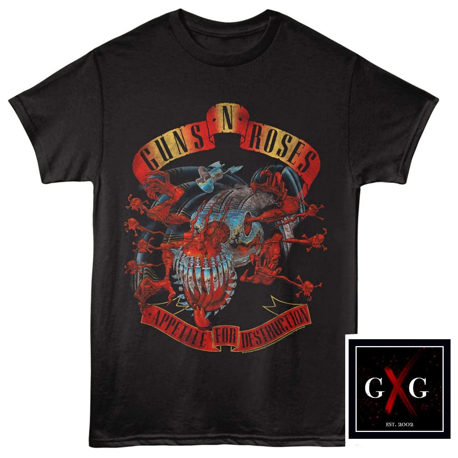 GUNS N ROSES cd cvr Appetite For Destruction MONSTER Official SHIRT XL New XL