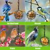 Ball Metal Bird Feeder Set Bird Feeding Station Kit Hanging Hummingbird Feeders Squirrel Proof Bird Feeders Outdoor Garden Decor