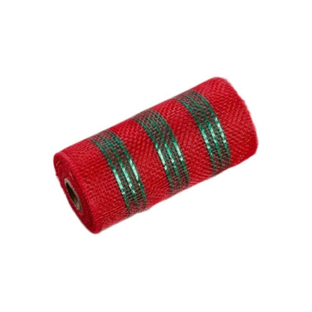 Handmade Christmas Wreath Tree Stripes Mesh 26cmx10 Yard Gift Wrapping Ribbon  Christmas Tree Decor
