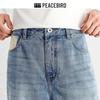 Peacebird Men's BAHAF3169 Wide-Leg Denim Jeans