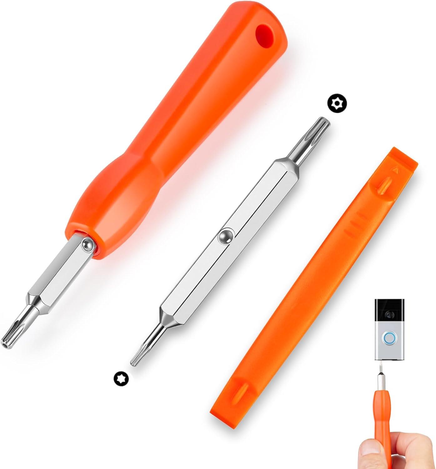 

Video Doorbell Screwdriver, Double-Ended Screw Driver Tool for Camera Video Doorbell Replacement, Battery Change