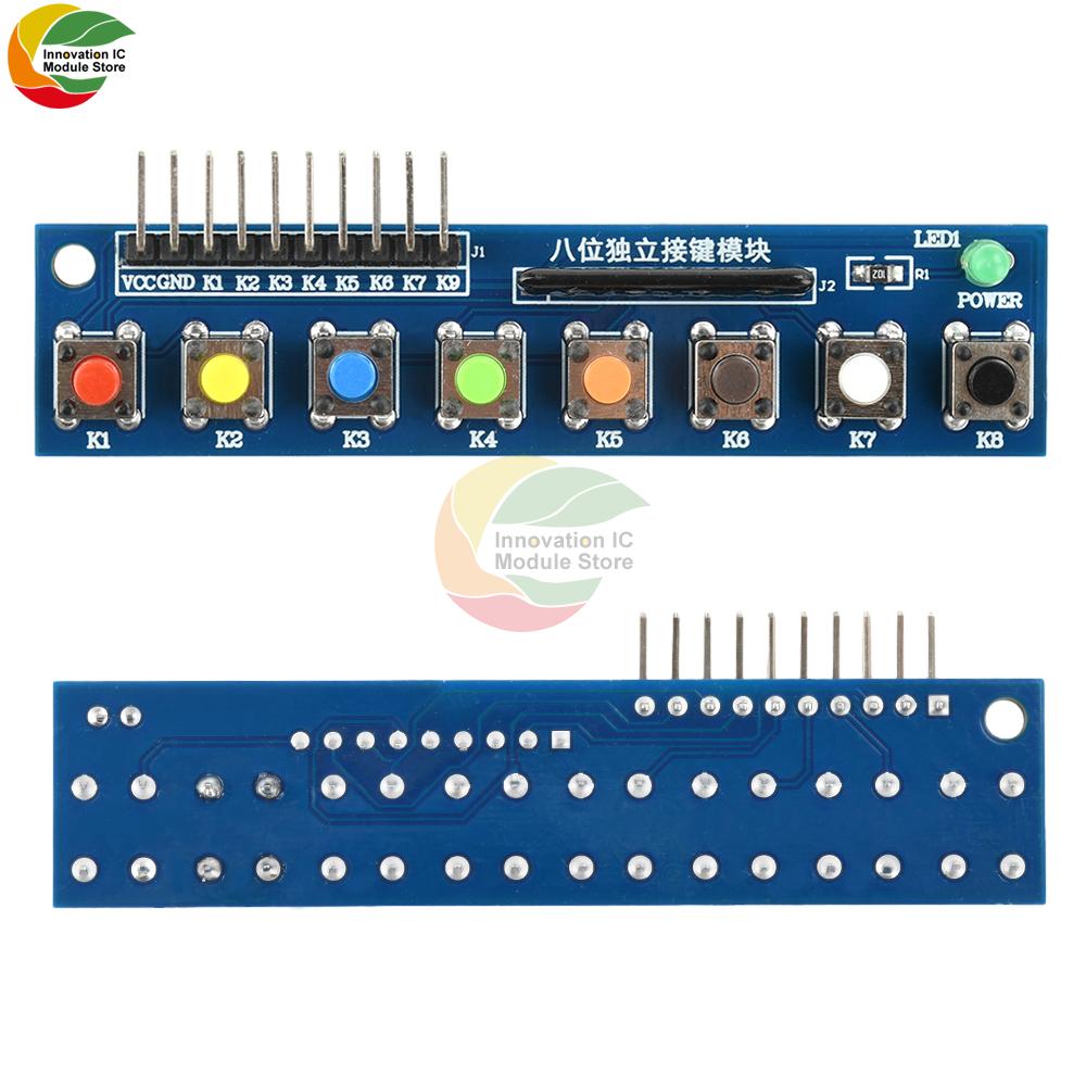 LED Indicator Keyboard Module Keypad Module ependent Key Button Touch Button Module with for Arduino/ARM for Raspberry Pi