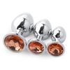 3 STK/sett Metal Anal Leker For Kvinner Voksen Sex Produkter Menn Butt Plug Rust Stål Anal Plug Sex-leke Anal Dildo Toys