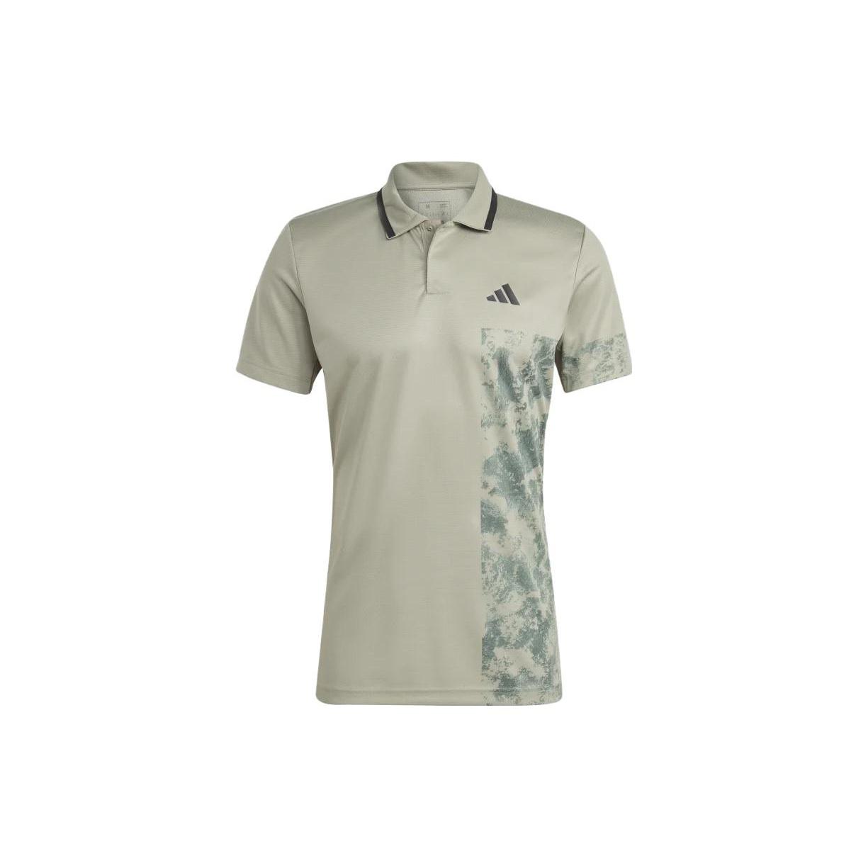 adidas Tennis Paris HEAT.RDY FreeLift Polo Shirt Silver Pebble Men s HT7233 M