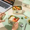 Panda Square Microwaveable Lunch Box Set