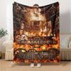 Name Custom Electronic Metal Band Print Flannel Blanket High Quality Warm Comfortable Cover for All Seasons Perfect for Gifts Home Decor