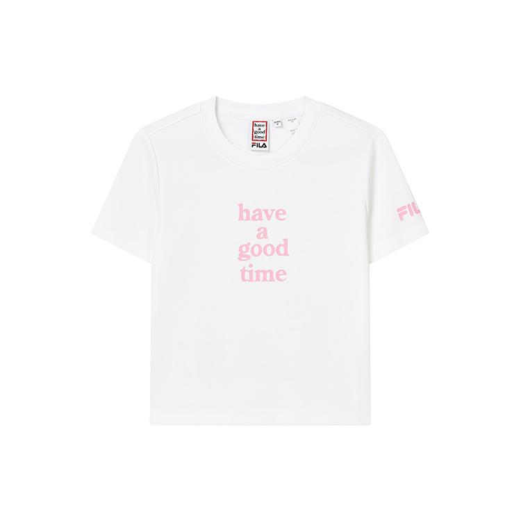 New FILA X HAGT Crop Tops Women's Standard White F11W229123F-WT