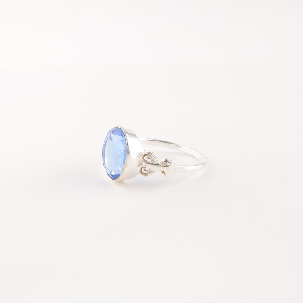 Natural Tanzanite Gemstone 925 Sterling Silver Jewelry Handmade Engagement Ring RR-66-16