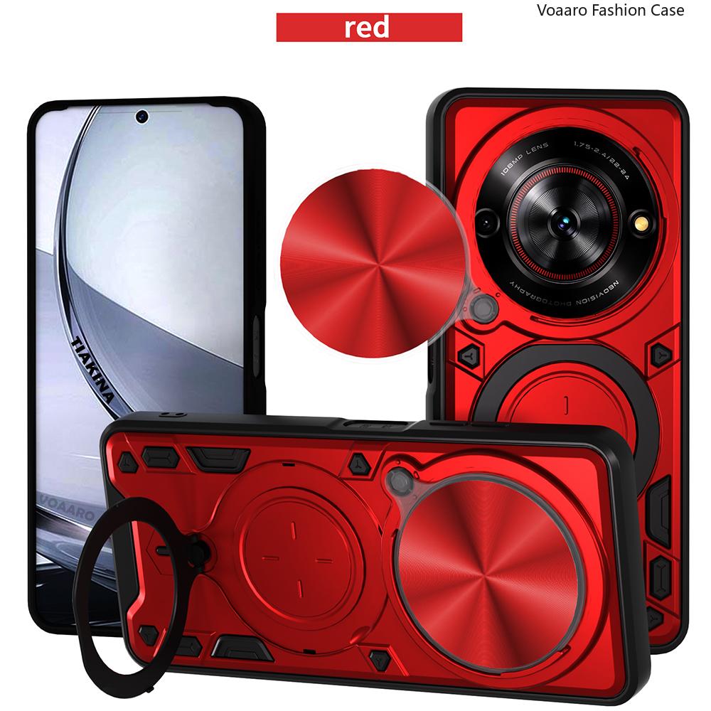 Rotate Slide Lens Funda for ZTE Nubia Focus 5G Armor Case for ZTE Blade A75 5G V60 Smart Case Magnetic Ring Stand Holder Cover