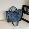Fashiable Denim Bag Retro Simple Handbag Korean Niche Design Shoulder Bags New Large Capacity Tote Bag Versatile Commuter Bags