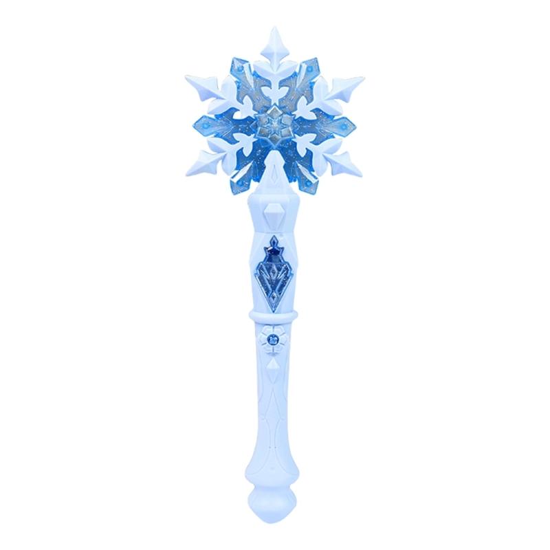 Light Up Musical Magical Wand For Kids Girls Birthday Party Toy Roleplay Princess Snowflake Wand for Roleplay Game Wear