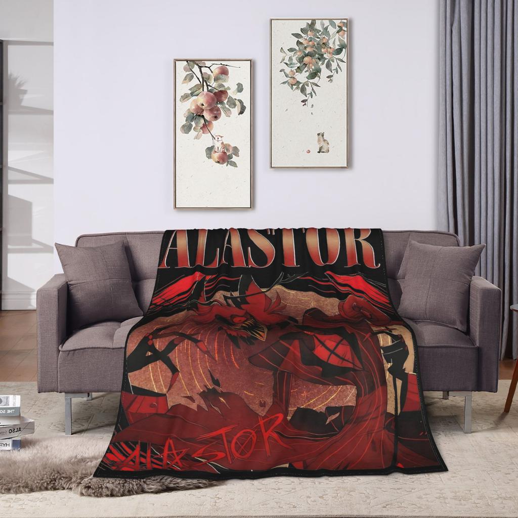 Hazbins Hotels Lucifer Anime Blanket Coral Fleece Plush Autumn/Winter   Super Warm Throw Blankets for Home Couch Bedspread