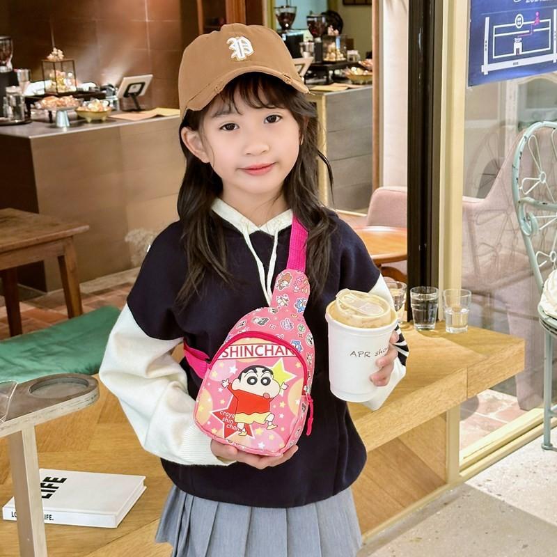 Shin Chan Crayon Single Shoulder Crossbody Chest Bag Fashion Kids Cute Gift