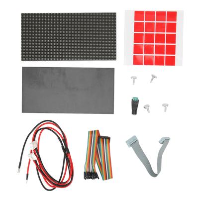 LED Matrix Panel RGB 64x32 Pixels 3mm Pitch 2048 Individual RGB LEDs Adjustable Brightness Full Color LED Matrix Display