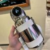 Girls Smart Thermos Bottle LED Temperature Display 316 Stainless Steel Vacuum Insulated Straw Water Bottle with Straps