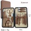 42-Piece Manicure Set: Stainless Steel Nail Clippers, Cuticle Nippers, Eyebrow Razor, Ear Pick, Foot Scraper.