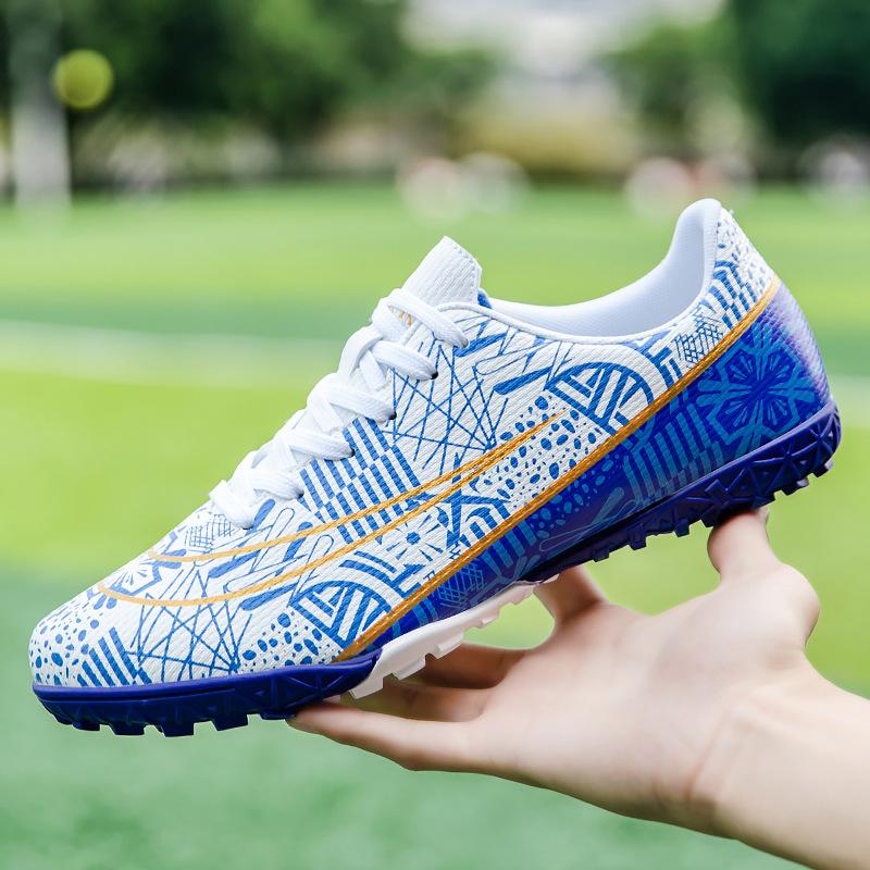 

2025 new football shoes men s and women s low-top long nails AG artificial grass TF broken nails student professional football shoes 32