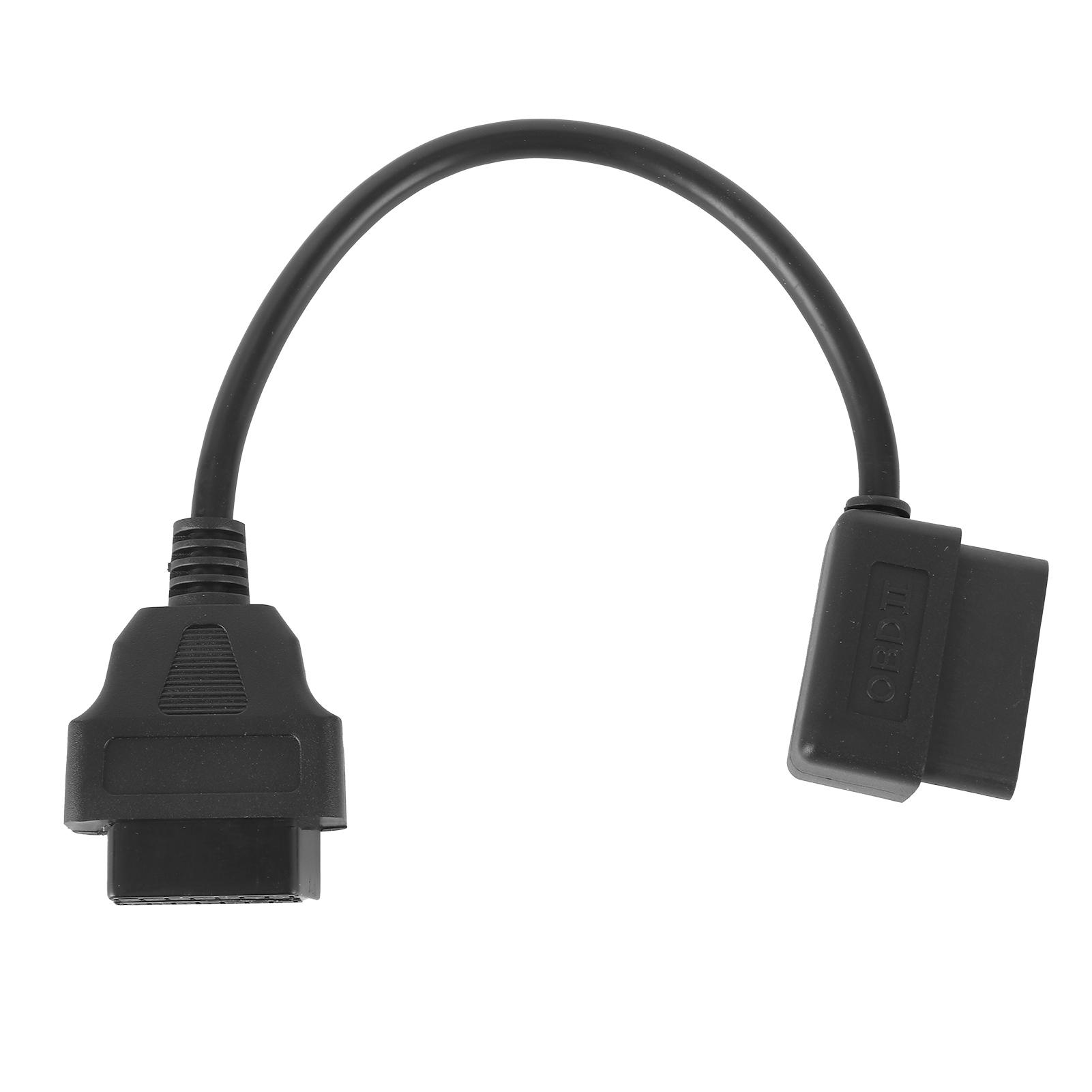 

16-контактный к 16-контактному удлинительный кабель OBD2 Угловой адаптер Инструмент для диагностики автомобиля 0,3 м 1 фут Разъем