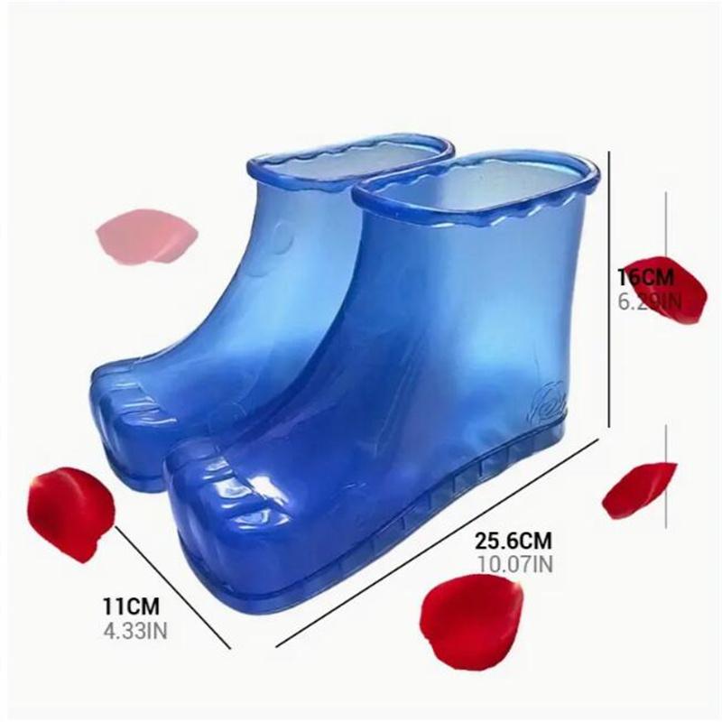 Foot Tub Foot Soaking Shoes Bath Massage Therapy Boots Portable Massage Home Feet Relaxation Slipper Acupoint Health Care