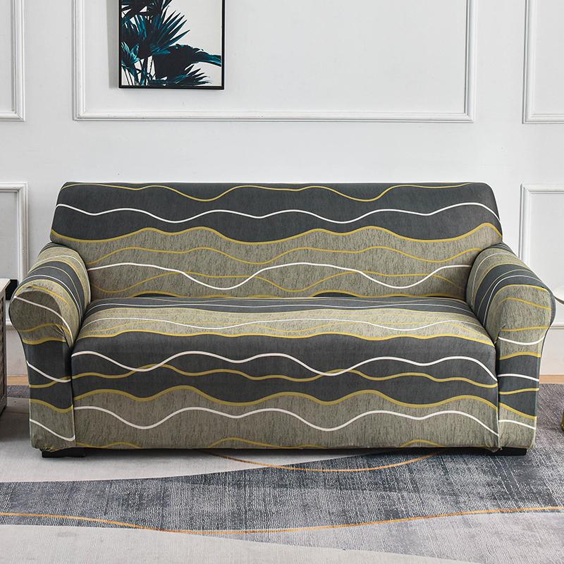 

Чохол для дивана з принтом. Високорозтяжні чохли для дивана для вітальні. Нековзка накидка на диван. Домашні тварини. Собаки. Протектор для меблів. 1pc1-seat 90-140cm