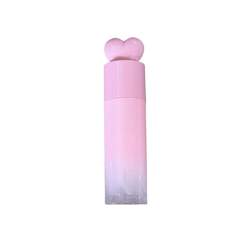 1/3 Pcs 6ml Heart/Round Shape Empty Lip Gloss Tube Plastic Refillable Bottles Liquid Lipstick Container Lipgloss Sample Bottle
