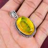 Colgante de ópalo triplete naranja hecho a mano, piedra preciosa, colgante de plata de ley maciza 925, joyería antigua, para regalo de compromiso