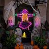 Crashing Witch Into Tree Large Halloween Decoration Flying Witch Crashing Halloween Decor Hanging Witch Decor Outdoor Ornaments