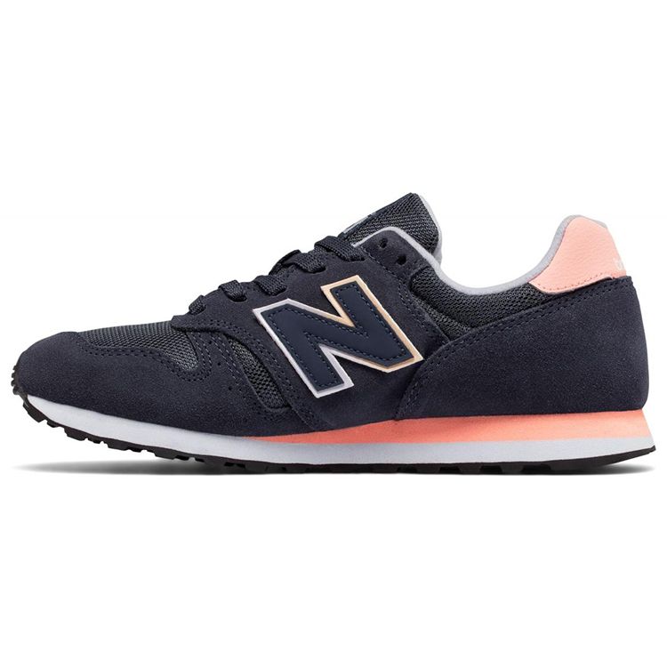 New Balance Nb 373 Trendy Versatile Fabric Low-Top Marathon Running Shoes Women Sneaker Navy-Blue WL373GN