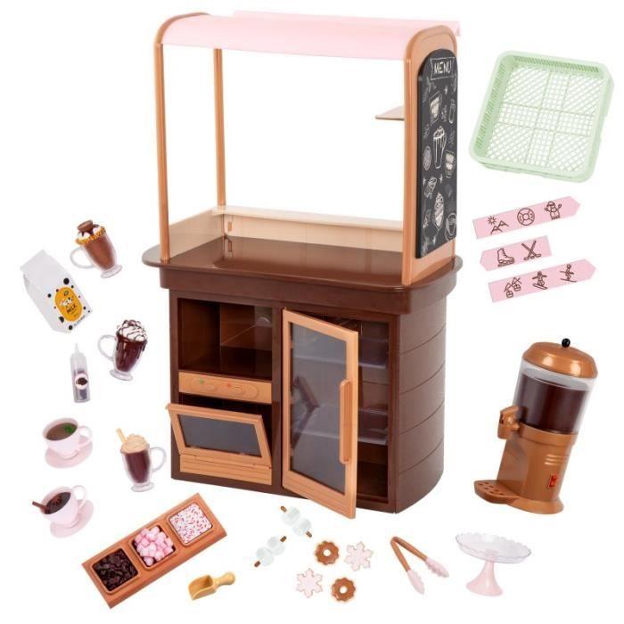 Stand Chocolat Chaud - OUR GENERATION - Accessoires Inclus - Pour Poupées - 3 Ans Et Plus