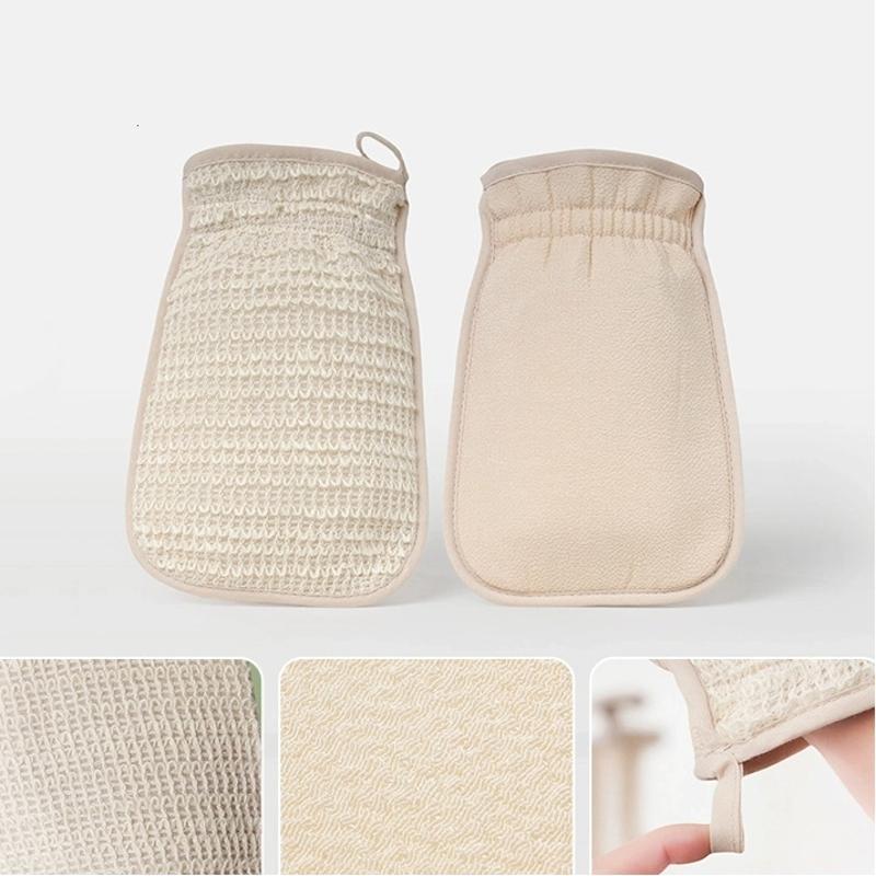 Cotton And Linen Double-sided Scrubbing Gloves Non Skin Damaging Scrubbing Wipes Household Bathing Scrubbing Wipes