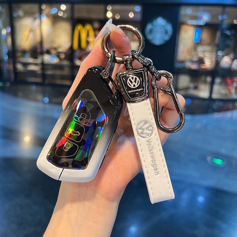 

For VOLKSWAGEN VW Alloy Car Key Case Cover for VW Volkswagen Golf 7 8 Git MK8 ID.3 ID.4 Cupra Formentor Skoda Octavia A8 SEAT Le
