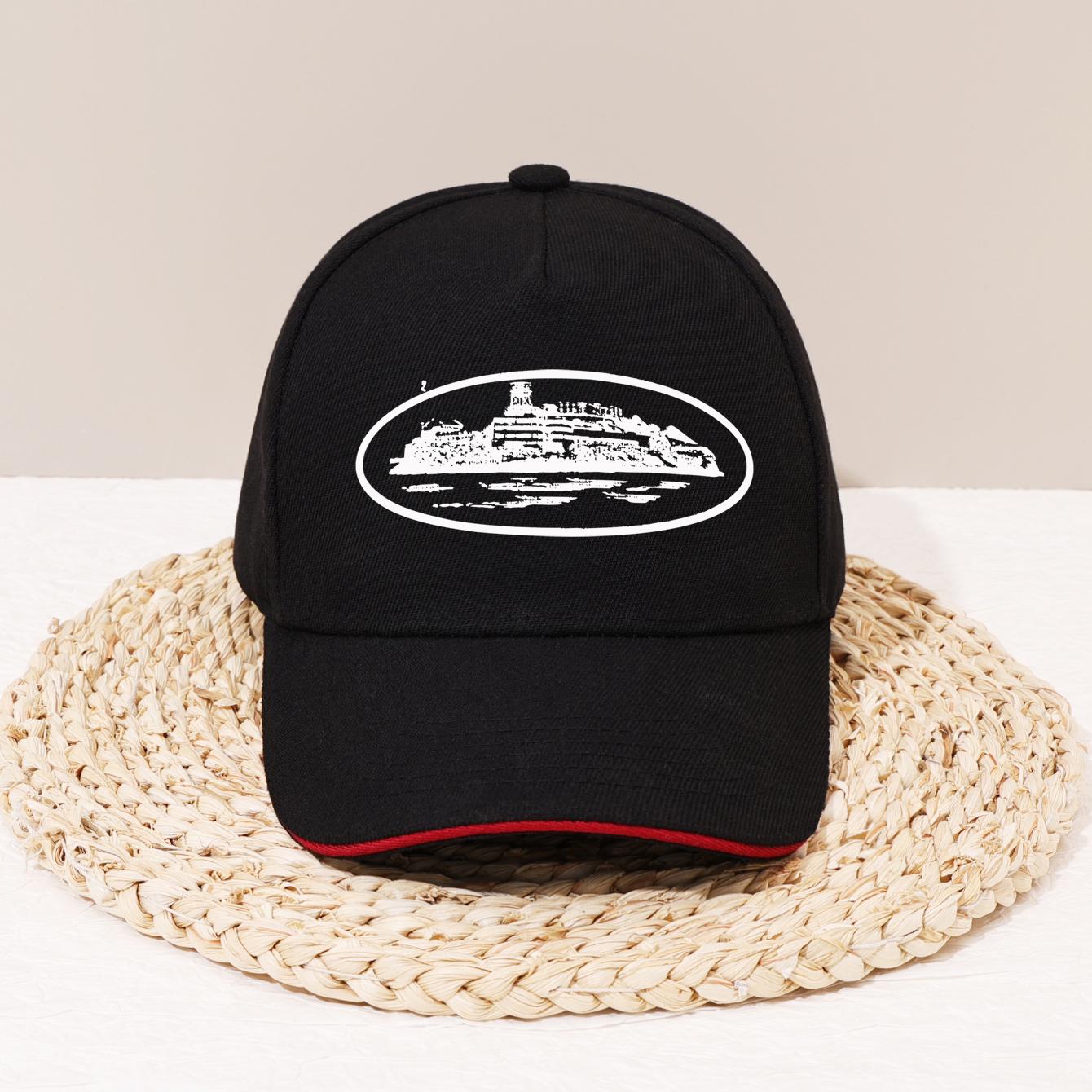 New printed baseball cap, new neutral hip-hop breathable personal sunshade multi-functional street fashion truck cap чёрный