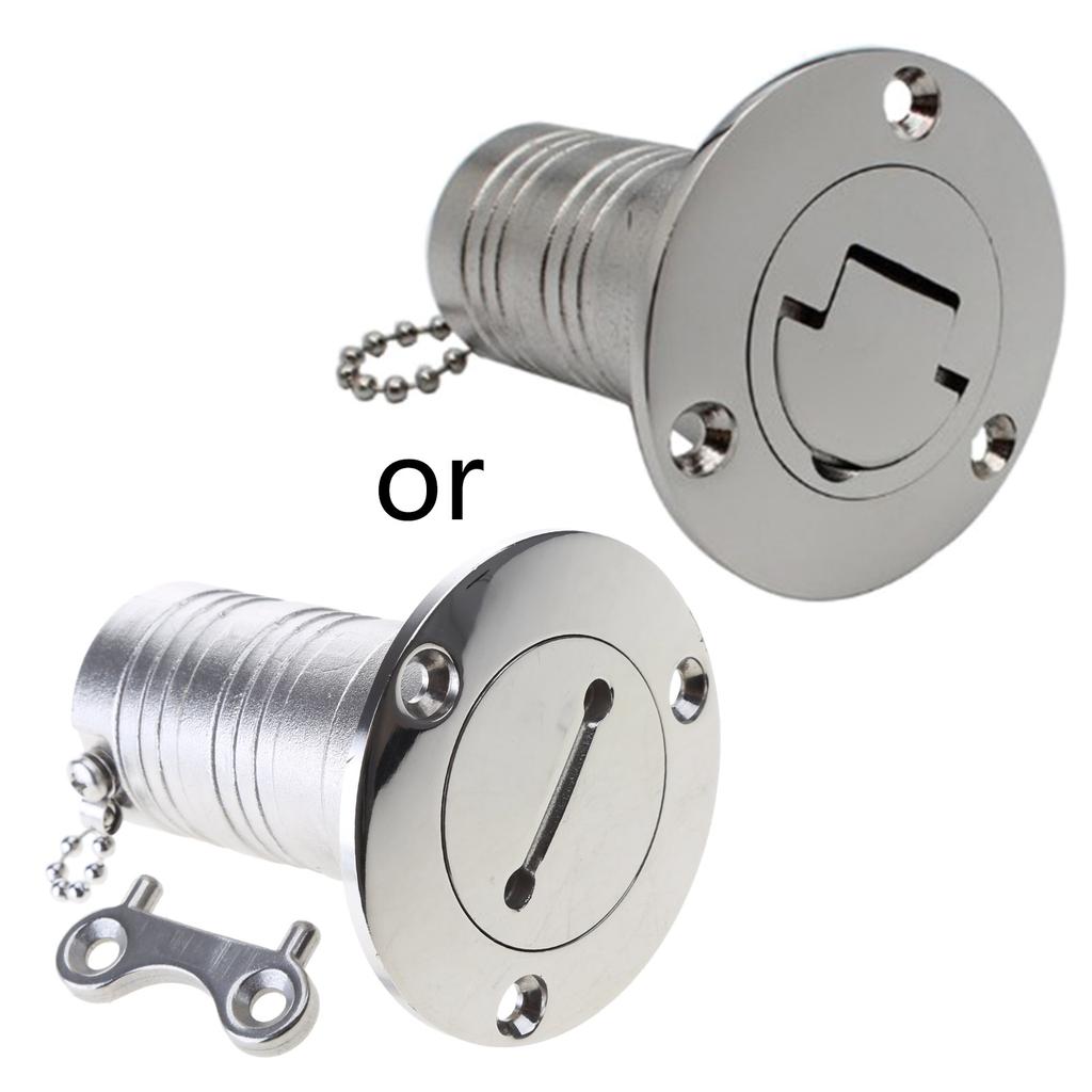 Marine Hardware 316 Stainless Steel Deck Filler Fill Fuel Gas Diesels Water Waste Caps Accessories Yacht