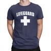Funny Lifeguard T-Shirts Men Round Collar Cotton T Shirt Red Lifeguarding Unisex Uniform Tees Gift Tops Europe Streetwear